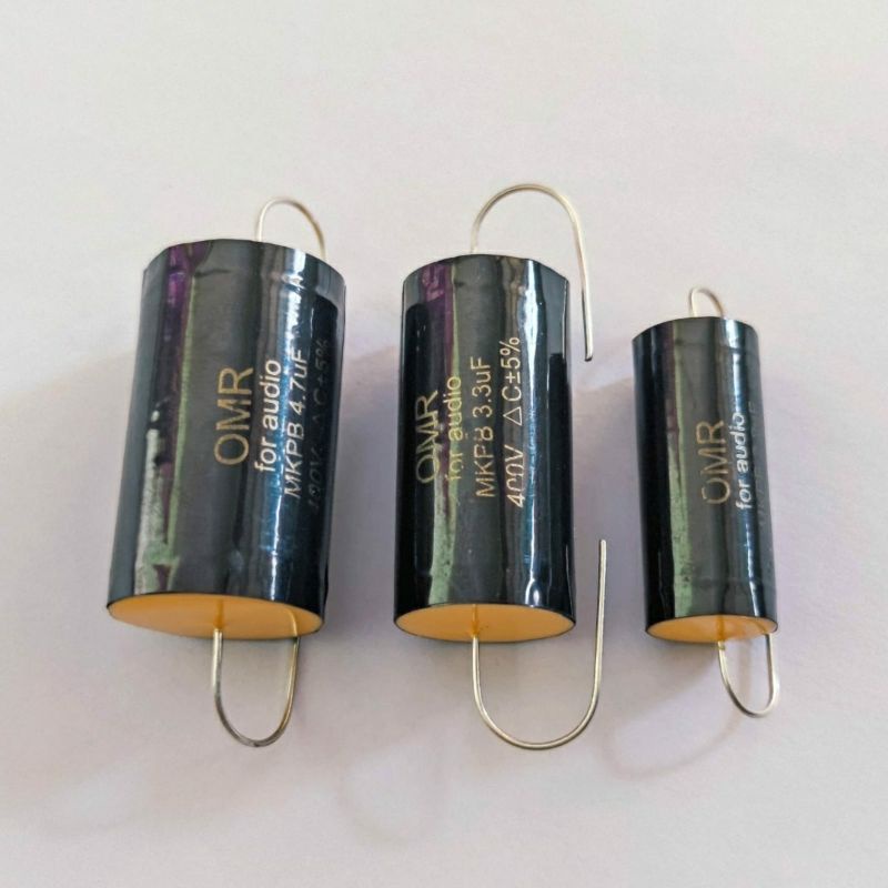 Capacitor audio 2.2uf 3.3uf 4.7uf omr / kapasitor omr filter audio / kapasitor 2.2uf 3.3uf 4.7uf omr