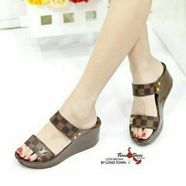 Sandal 5CM DV121 COKLAT (REALPICT GESER)