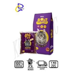 MAKANAN KUCING BOLT - CAT FOOD REPACK 1KG