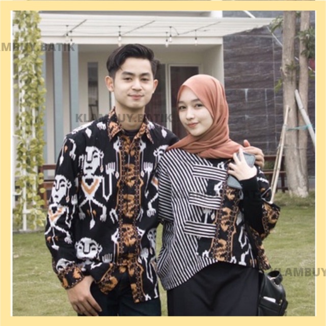 COUPLE CROP TOP ETNIK BATIK KAMPUS