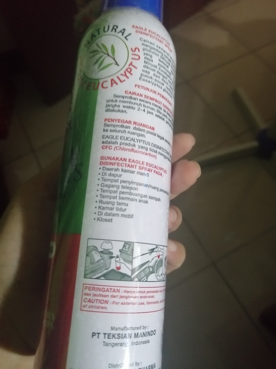 Eagle Eucalyptus Disinfectant Spray 280 Ml Pengharum Ruangan