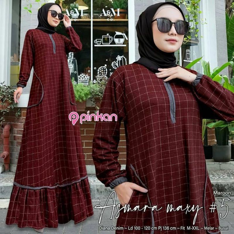 (TERMURAH) LEVILA MAXI CALVIN JEANS/ LEVILA DRESS CALVIN JEANS/ GAMIS LAVILA CALVIN JEANS TERMURAH/ 