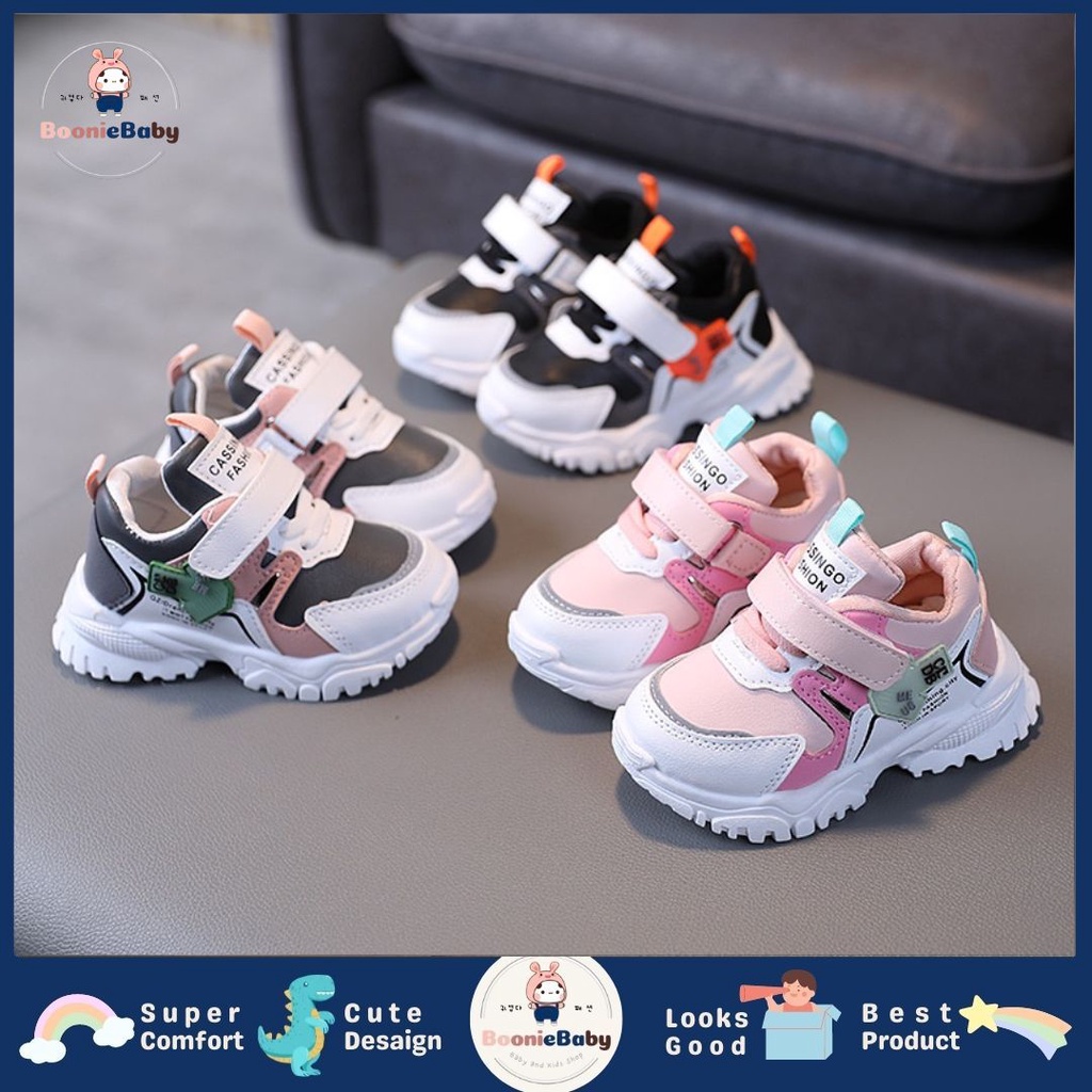 boonie GO ARROW 2021-4 Sepatu Anak Laki Laki Perempuan Sneakers Sekolah 1-6 Tahun Import