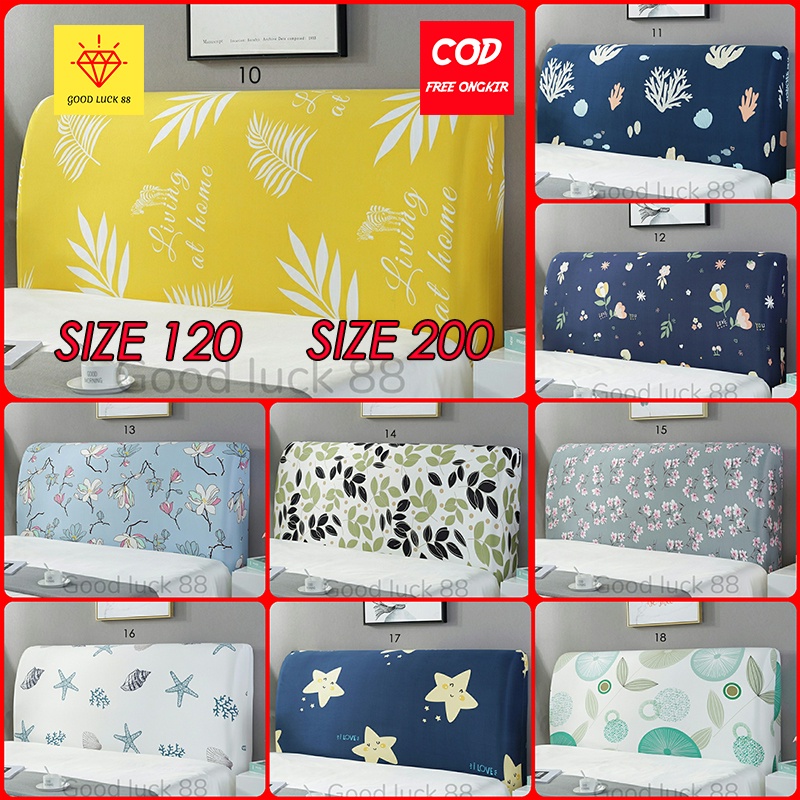 Sarung Sandaran Tempat Tidur Headboard Springbed Ukuran 120 x200 dan 200x200