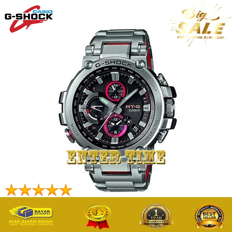 BEST SELLER  JAM TANGAN PRIA KEREN CASIO G SHOCKK TYPE MTG B1000D STAINLESS JAM TANGAN PRIA TERBARU 