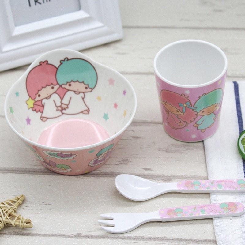 mangkuk sendok garpu cangkir melamin karakter set melamine makan anak thomas cars kitty frozen doraemon