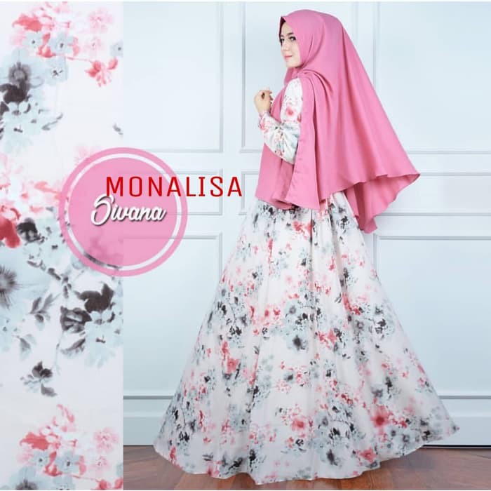 Gamis Syari Mewah Butik Polka Elova Premium Original Branded Alma EK669  Wolfis Monalisa Syari