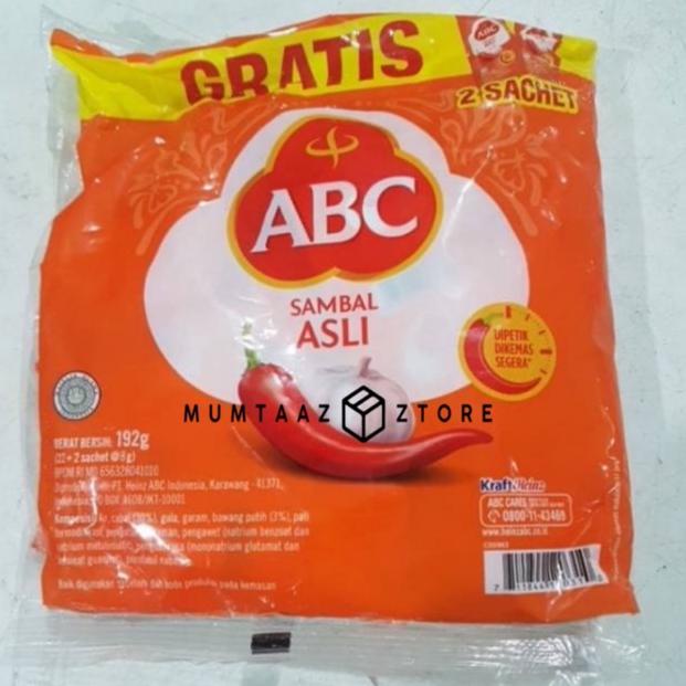 

ヶ ABC Sambal Asli Saos Stick Saos Sachet 7gr •