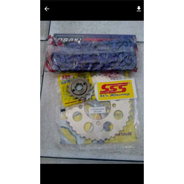 BEST SELLER!! Gear set SSS plus rante osaki warna untuk motor Honda CB150R old.CB150R new.CBR150