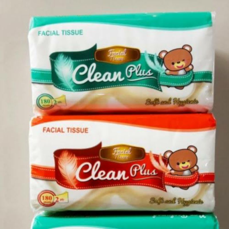 tisu clean plus 180 tisu wajah