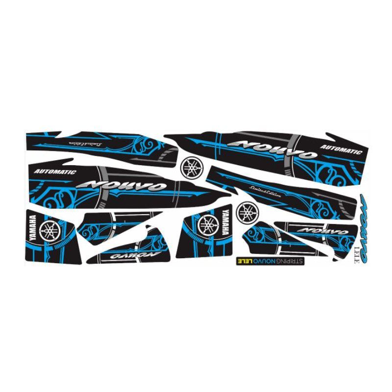 STRIPING STICKER NOUVO LELE / STICKER VARIASI LIST BODY NOUVO LELE