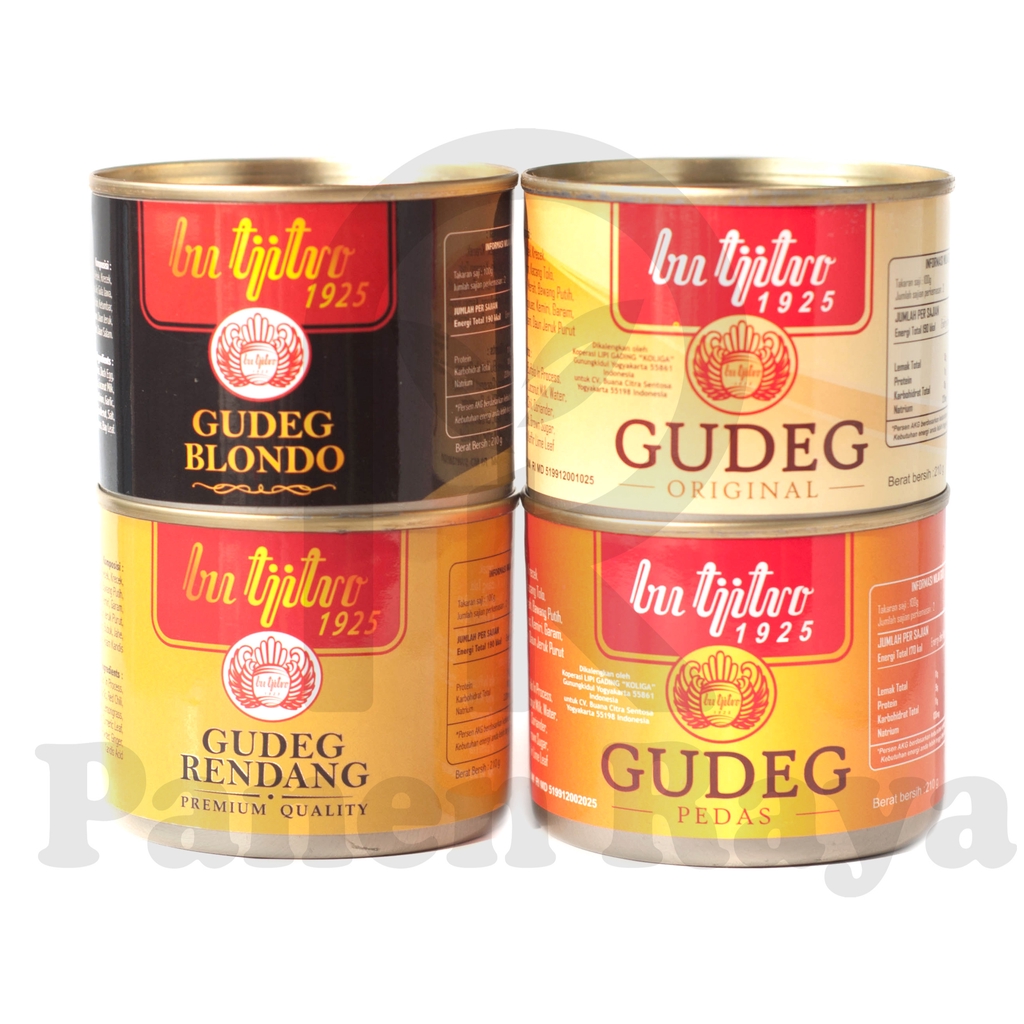 

Gudeg Instan Bu Tjitro Gudeg Kaleng Siap Makan Khas Yogyakarta