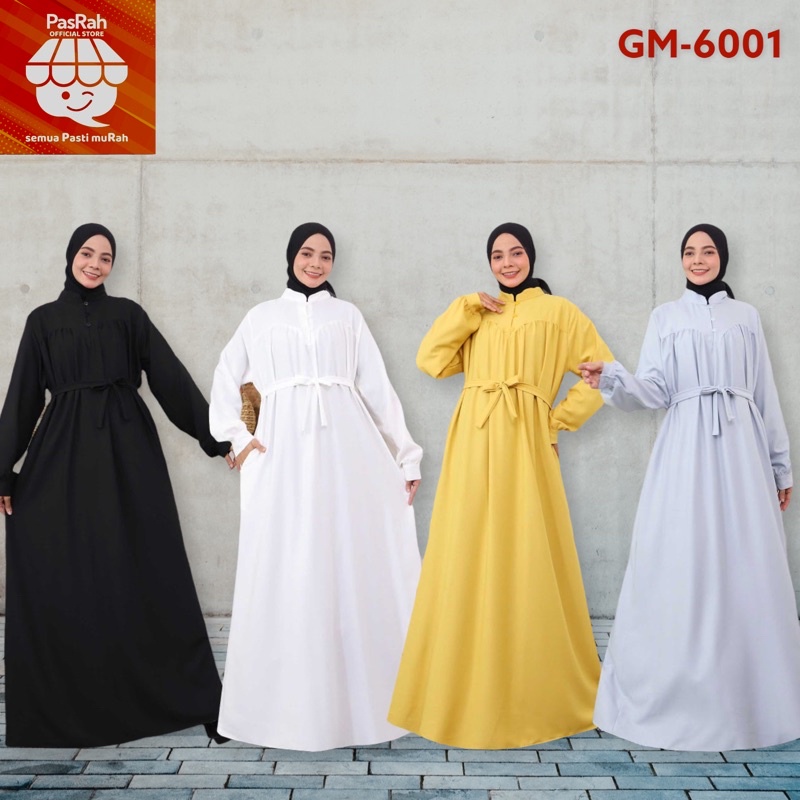 GAMIS DRESS SHAKILA CASUAL SHANGHAI KANCING MODEL GM-6001