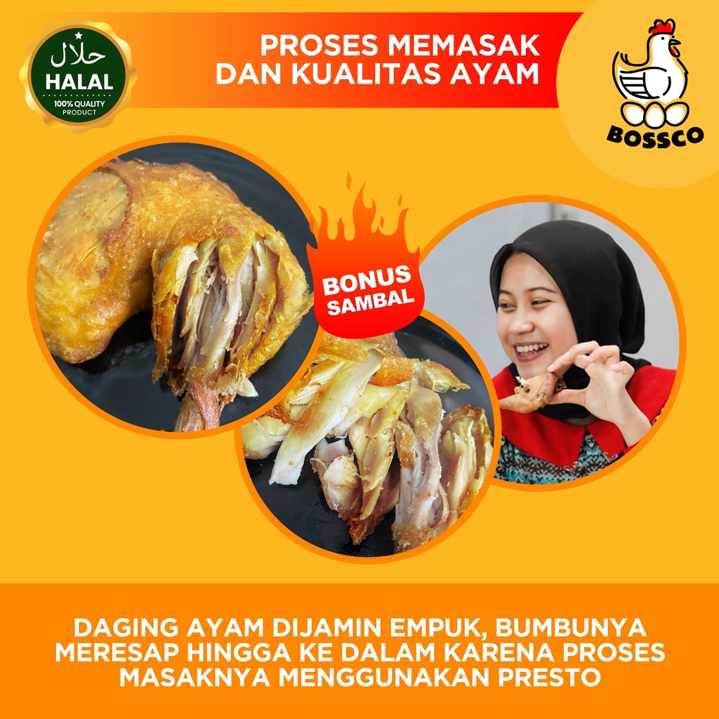 Ayam Bumbu Kuning Empuk Siap Goreng (gurih) 1 ekor + Sambal ( ayam ungkep bumbu kuning ayam kuning ungkep ayam goreng kuning ayam kuning frozen ayam frozen