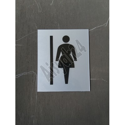 

Stiker Petunjuk / Sign Label Logo WANITA