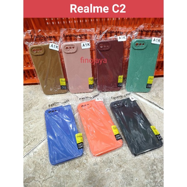Softcase Realme C2 Silikon Casing Selicon Case Macaron Pelindung Pro Camera