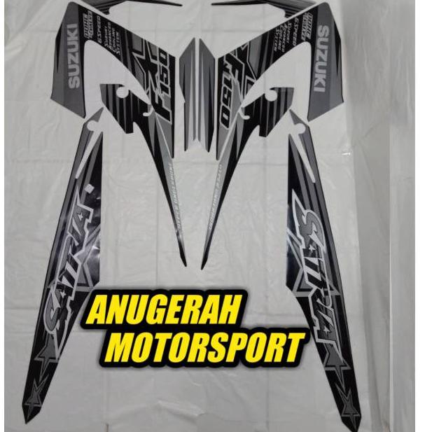 Striping Satria Fu facelift FL hitam silver bintang 2014 ‣ Rub31au22ᴴ