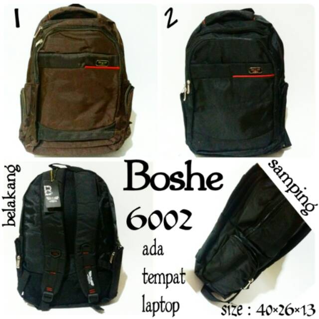 Tas ransel backpack Boshe 6002 tas punggung terbaru dan termurah