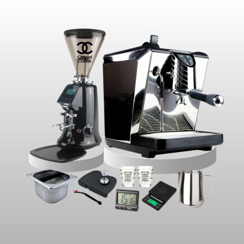 Paket Mesin Kopi Espresso Simonelli Oscar 2 + Grinder Maquinos E65 T + Tools