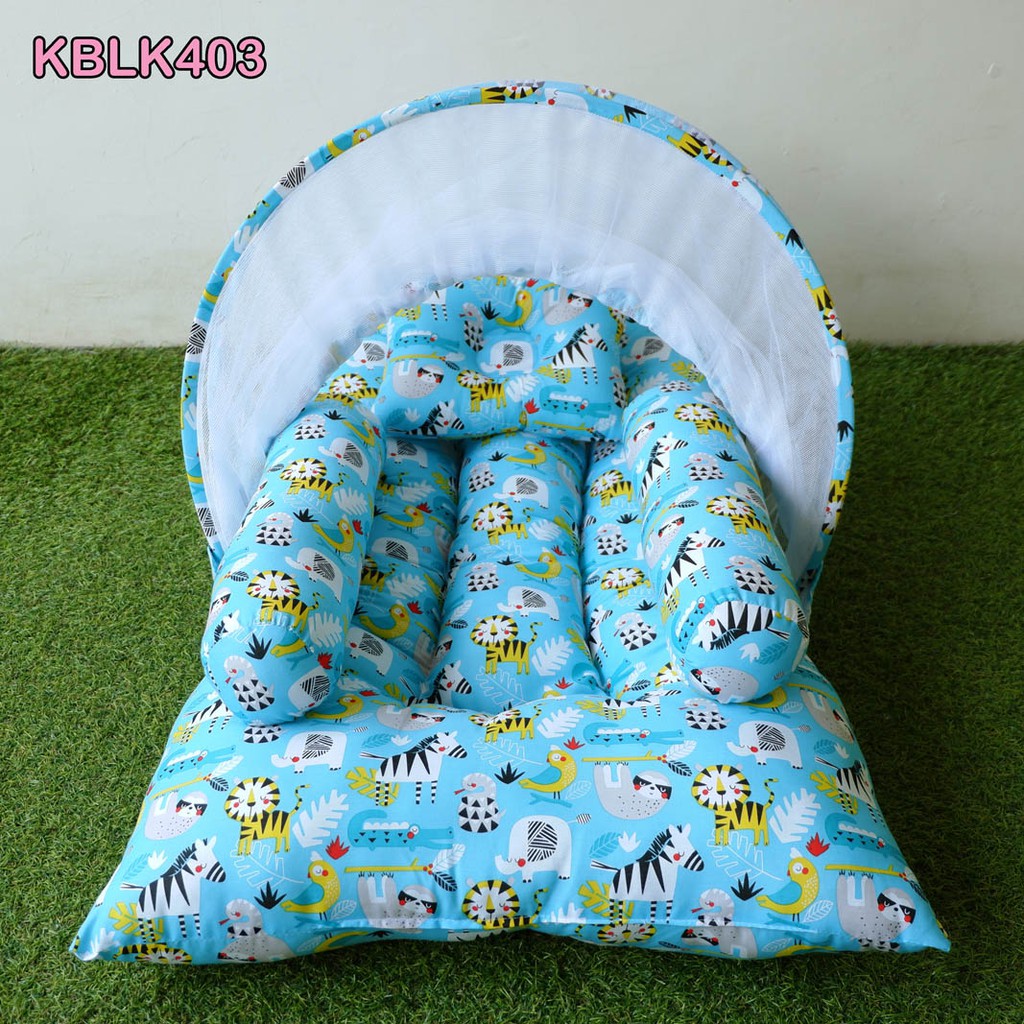 Elhababy Kasur Bayi Lipat Kelambu Set Tempat Tidur Bayi Kado Bayi Baru Lahir Baby Newborn Termurah