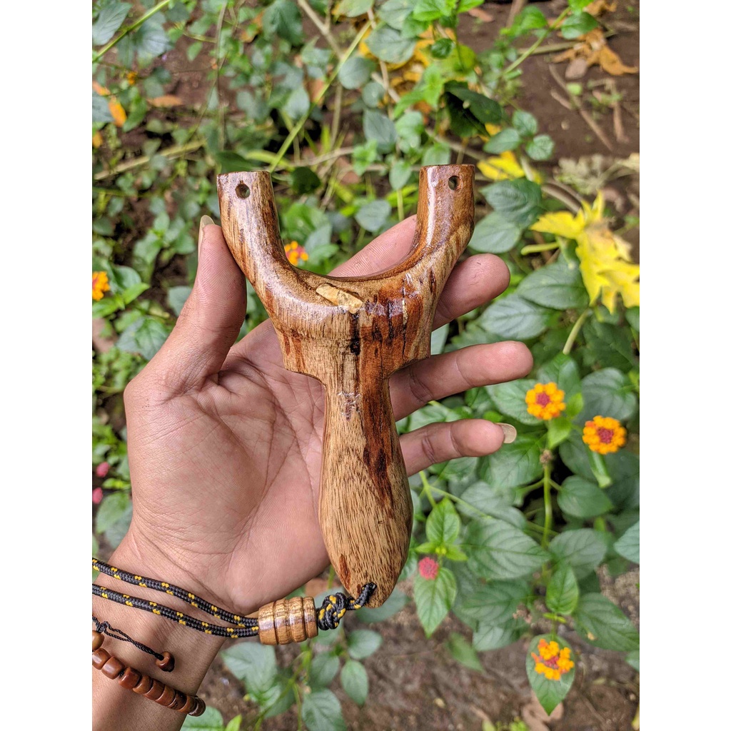 Frame ketapel ikan kayu jati