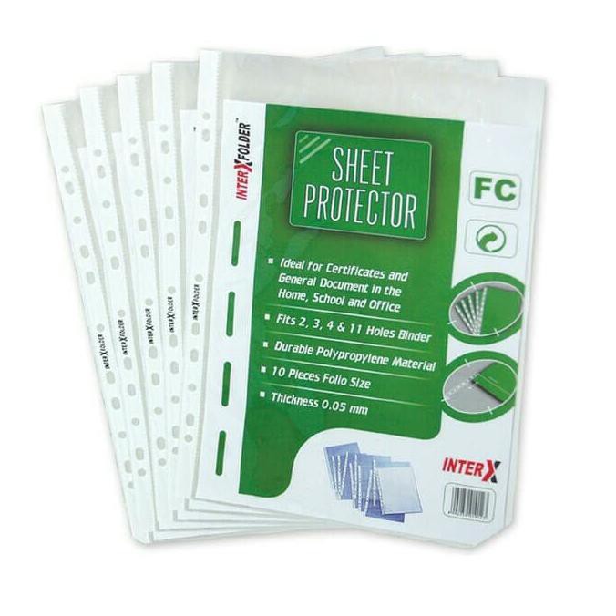 

HOT SALE Pocket/sheet protector Folio InterX for binder murah banget Terjamin