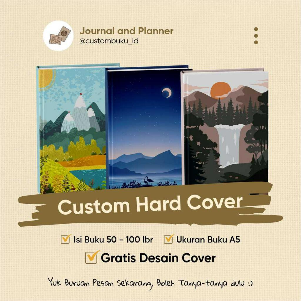 

[COD] Notebook Custom Hardcover / Buku Custom Nama / Notebook Custom Nama