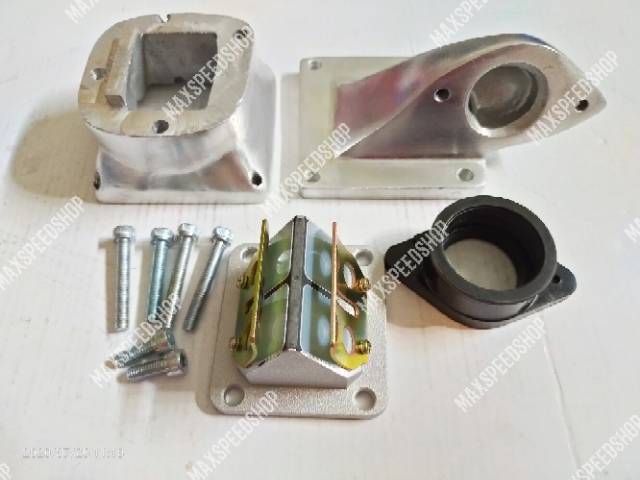 TERMURAH INTAKE MANIPOL MANIFOLD KODOK F1ZR HADAP DEPAN / Belakang + MEMBRAN RXZ ORIGINAL ES.2