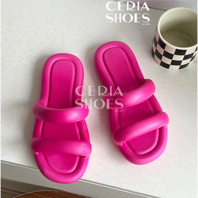 BALANCE Sandal Slop Wanita Import Bangkok Bahan Karet PVC Elastis Non-Slip Rubber 2025