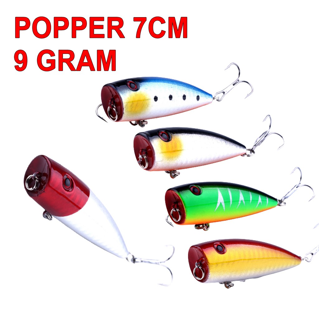 Umpan Casting Popper Lure 7 CM 9 Gram Umpan Pancing Casting