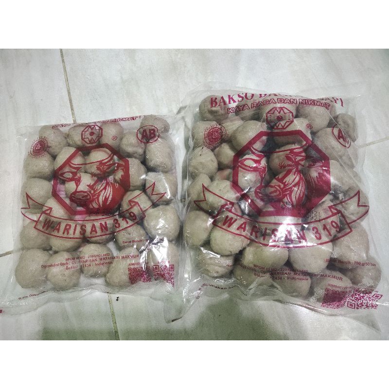 

Bakso Sapi Warisan AB 319 Isi 50 & 25