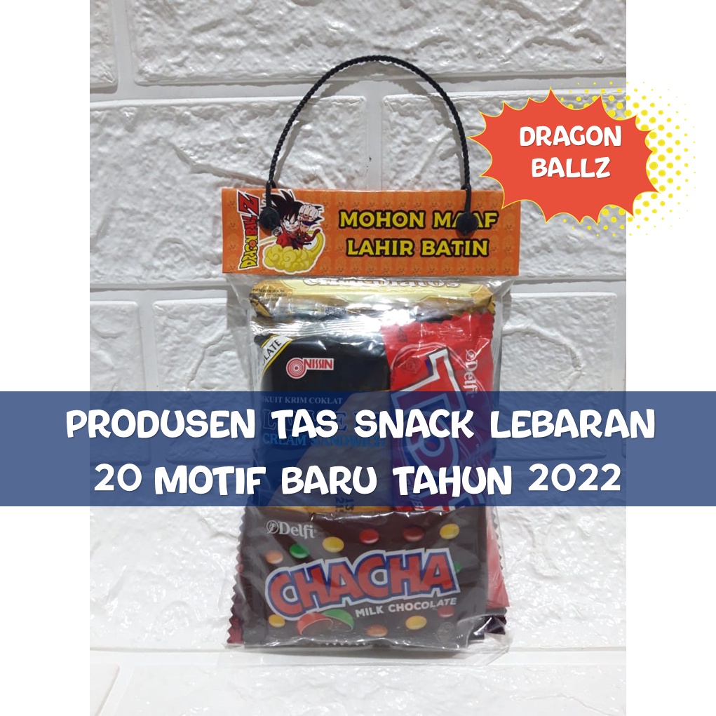

[Dragon Ball Karakter] Tas Plastik Snack Lebaran | Kantong THR Anak Kekinian | Amplop Parcel Lebaran Grosir