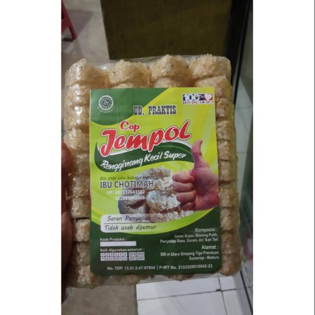 

Rengginang jempol super isi 40/rengginang teri/rengginang khas Madura/camilan Madura