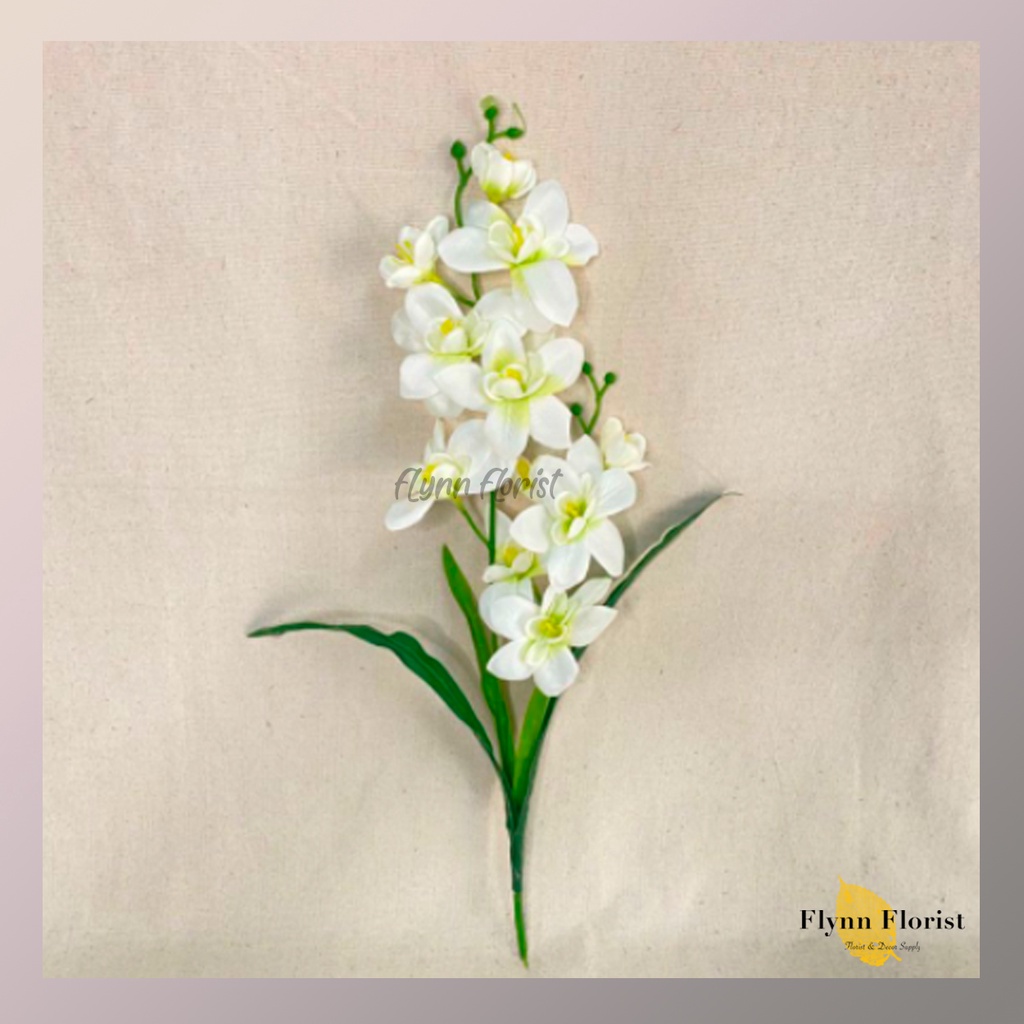 Bunga Anggrek Dendro (satuan) Bunga Artificial / Bunga Plastik / Bunga Dekorasi / Pernikahan-1