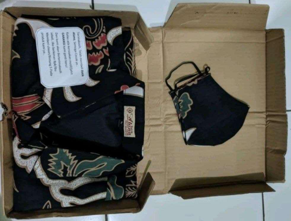 Batik Cowok Lengan Panjang Terkini Modern Premium Full Furing Produksi Batik Aluna Solo Pcw 009