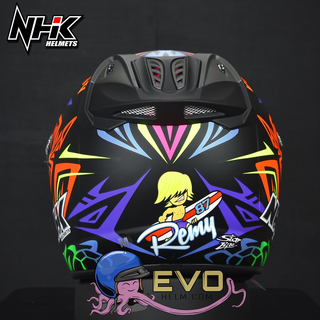 HELM NHK R6 MOTIF REMY ORIGINAL HELM NHK HALF FACE SEMUA MOTIF LENGKAP - ONGKIR 2KG