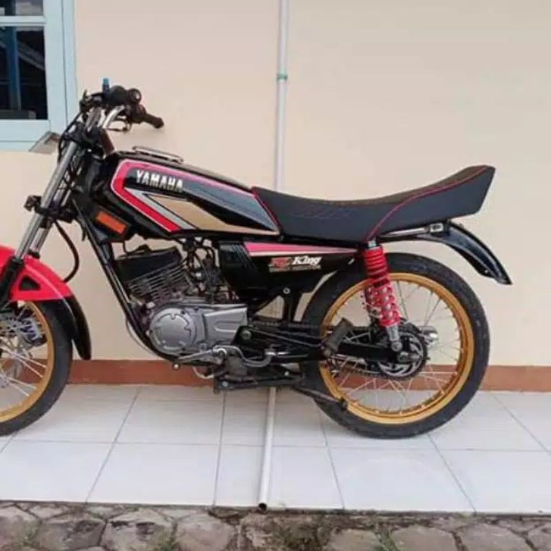 Jok RX king perahu lis merah - jok siku rx king perahu - jok rapet tangki RX king Lis merah -