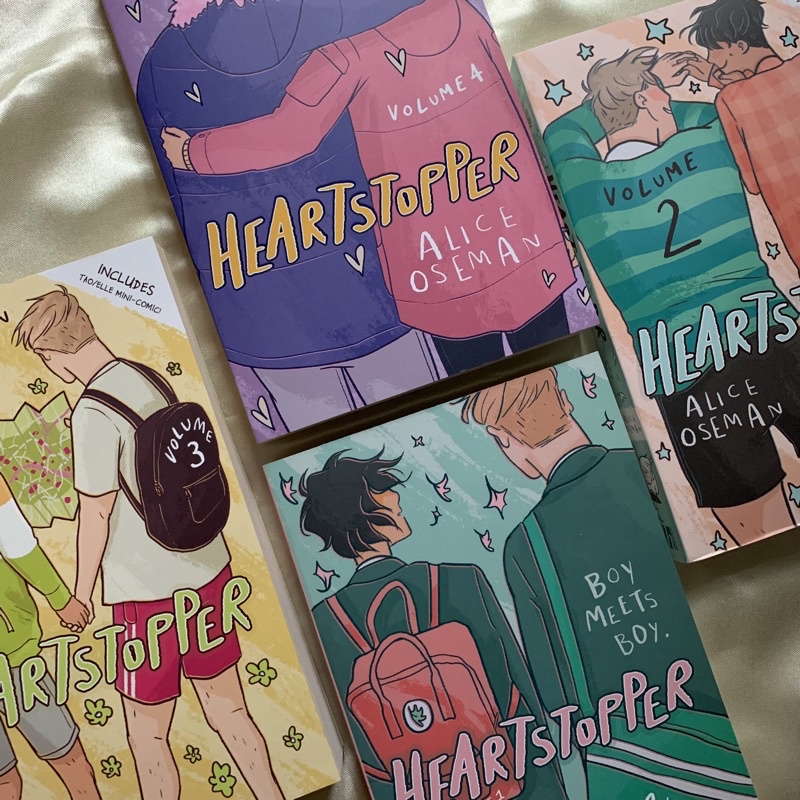Heartstopper Volume 1 2 3 4 - Original english graphic novel by alice oseman new unsealed