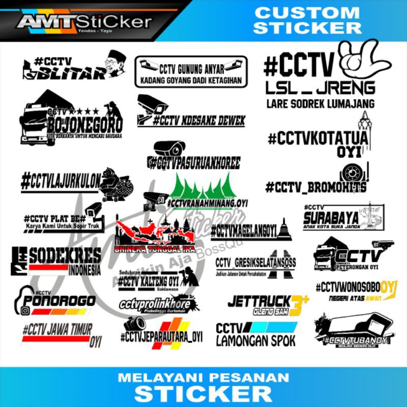 [Terlaris] Sticker Decal Kaca Truk Cctv Nusantara Stiker Truk Stiker Dekal Kaca Truk