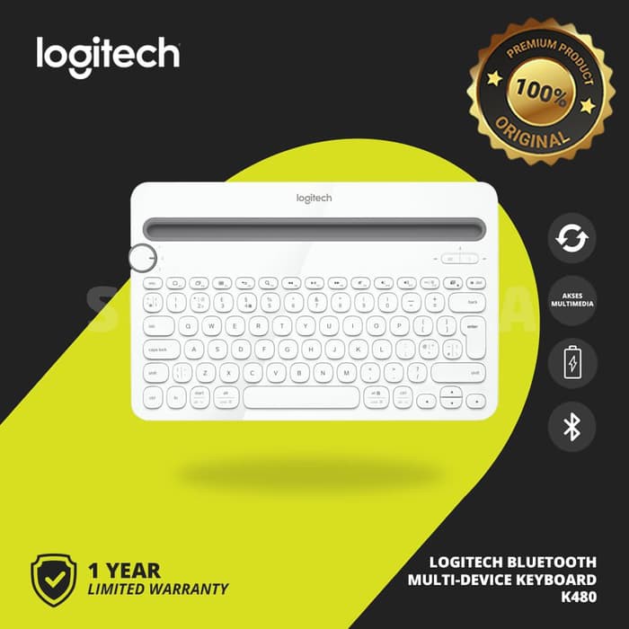 Keyboard Wireless Bluetooth Logitech K480 / K 480 Multi Device