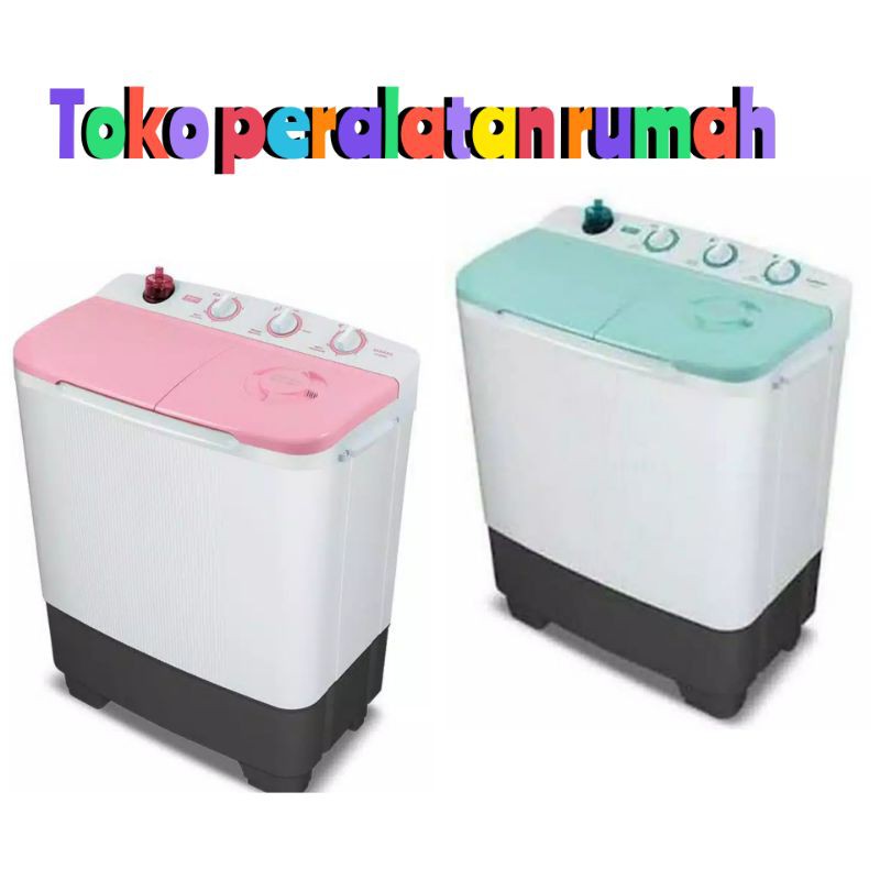 Mesin Cuci 2 Tabung Sanken TW-8660EPK - Jasmine Series