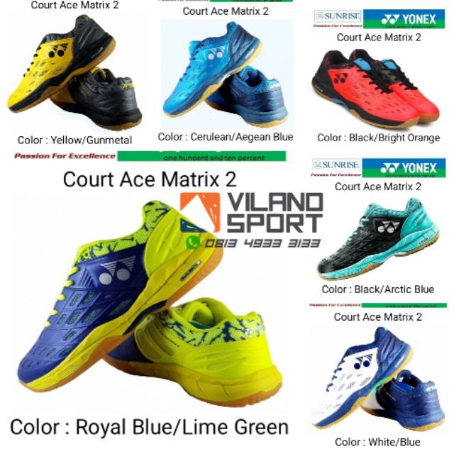 Sepatu Badminton Yonex Court Ace Matrix 2