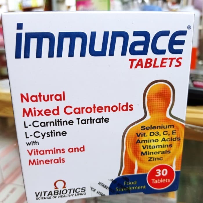 vitabiotics immunace tablet box 30 kaplet