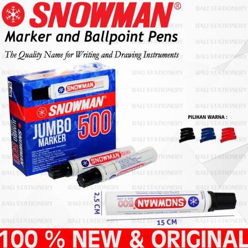 

Silahkan Order] Spidol Permanet Snowman Jumbo 500 - Biru