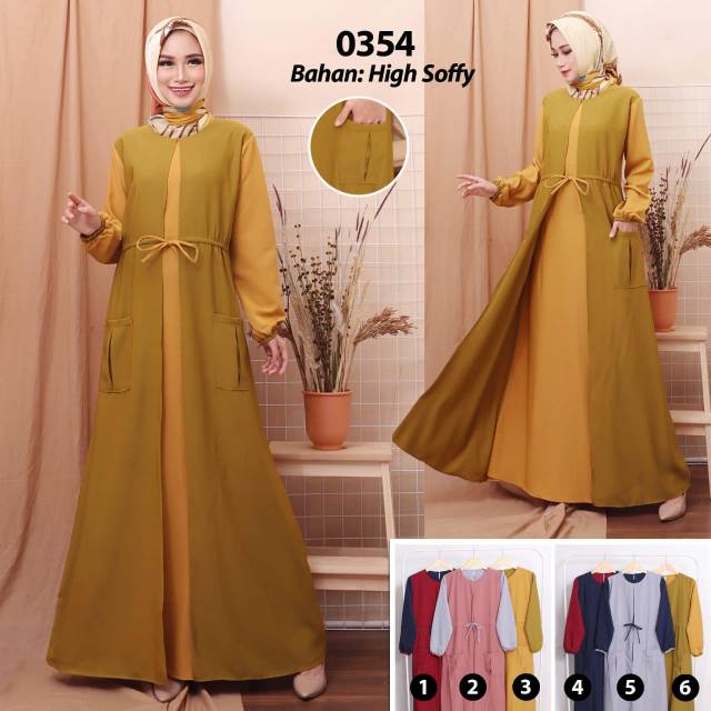 Faris fashion gamis high soffy