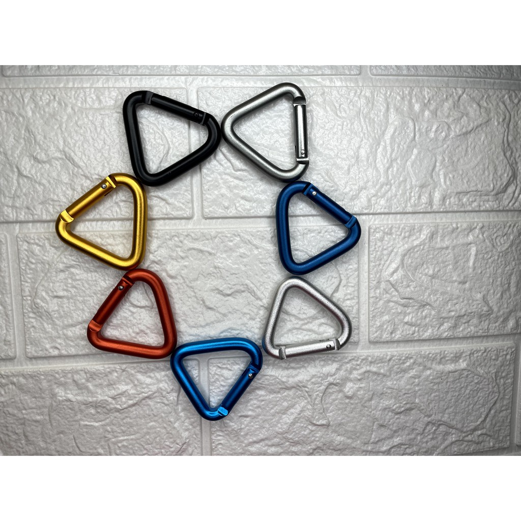Aksesoris Carabiner Bentuk Segitiga Bahan Aluminum Alloy Untuk Outdoor murah kualitas