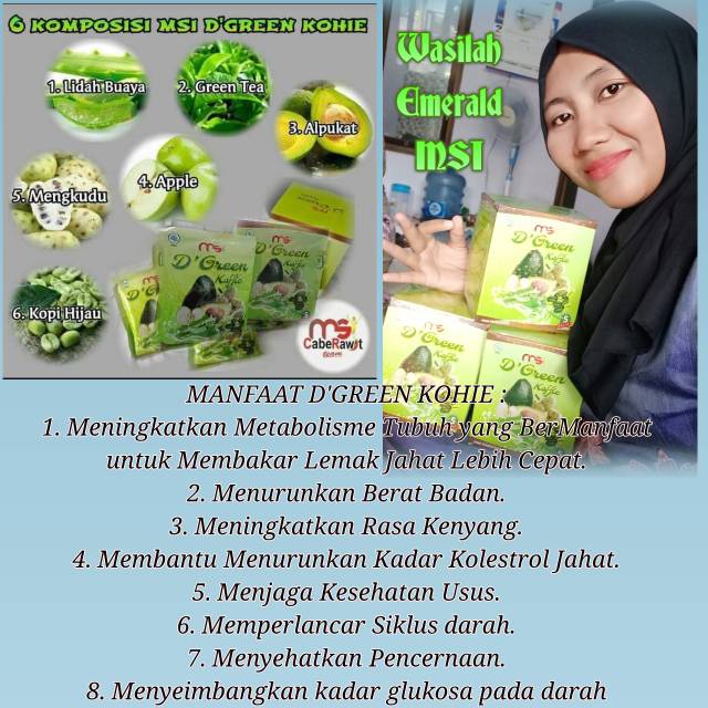 DIET ALAMI DENGAN D'GREEN KOHIE MSI ORIGINAL