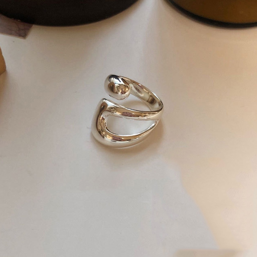 Cincin Handmade Model Hollow Tidak Teratur Untuk Wanita