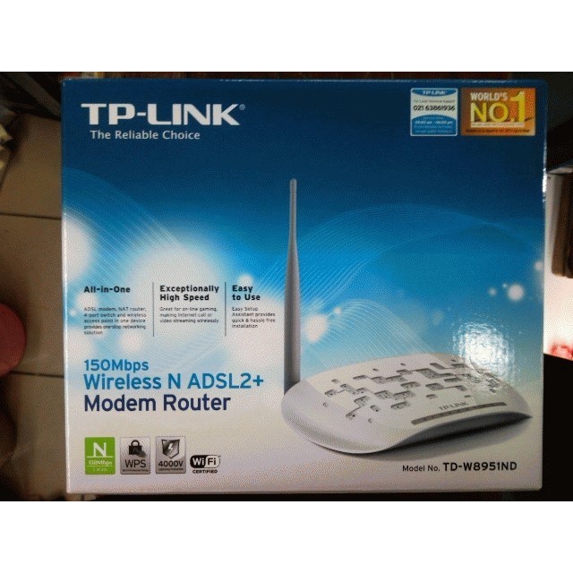 Modem Reuter TP Link TD W8951ND ADSL2+