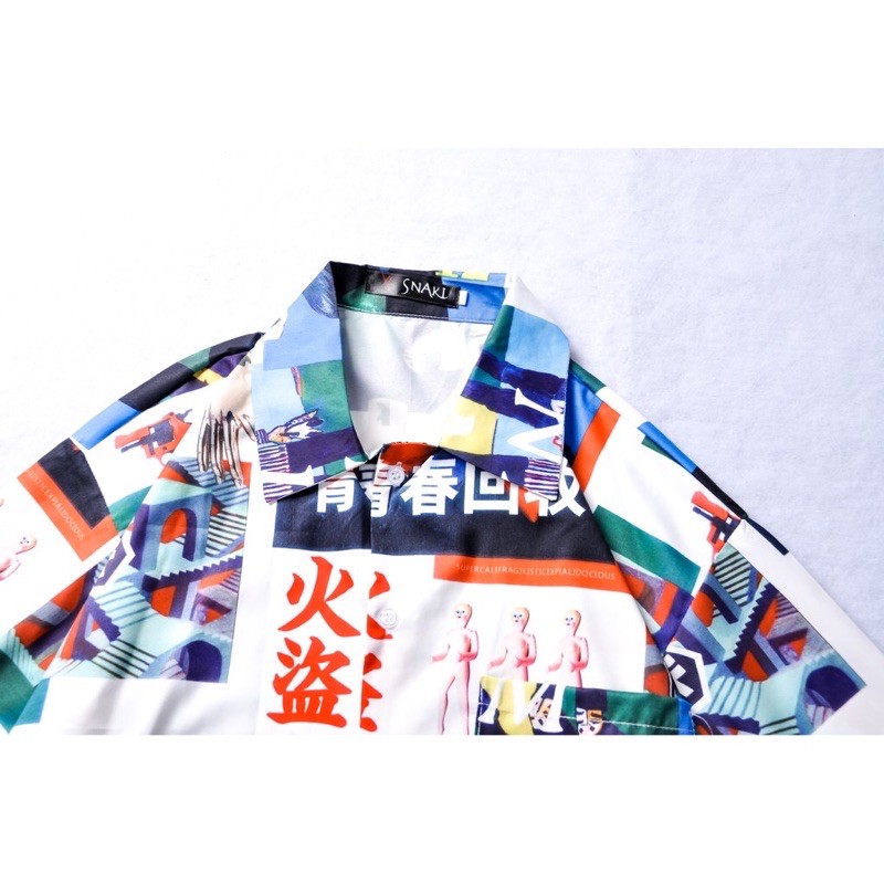 KEMEJA IMPORT PRIA ASIA KOREA JEPANG ORIGINAL HIP HOP S-2XL HN72